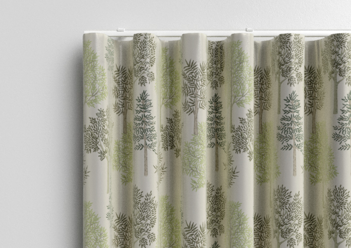Coppice Faux Silk, Olive - Made to Measure Curtain - Image 13